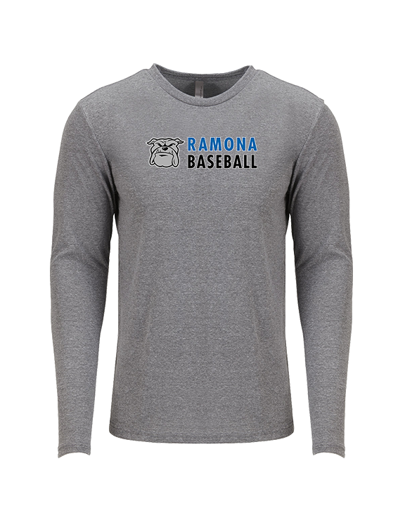 Ramona HS Baseball Basic - Tri-Blend Long Sleeve