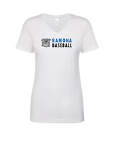 Ramona HS Baseball Basic - Womens V-Neck