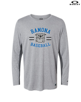 Ramona HS Baseball Curve - Mens Oakley Longsleeve