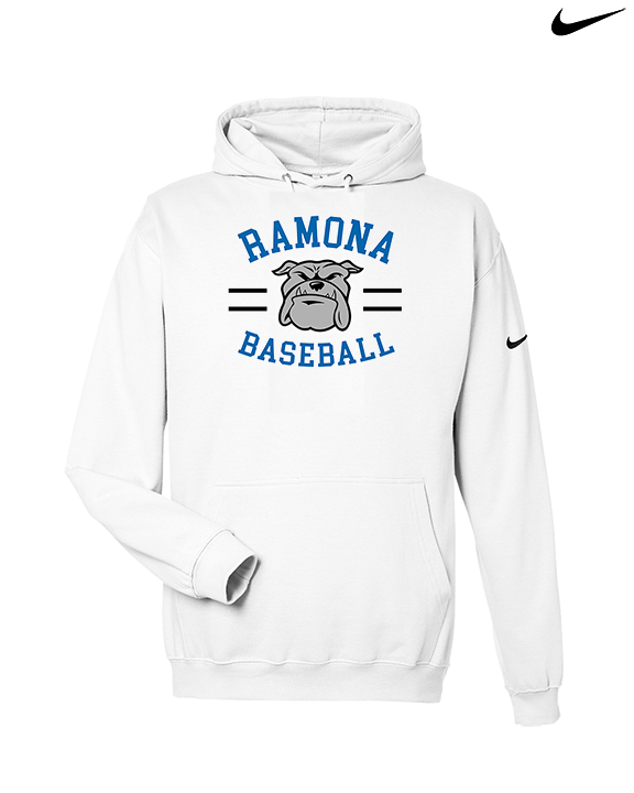 Ramona HS Baseball Curve - Nike Club Fleece Hoodie