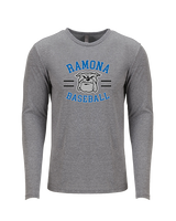 Ramona HS Baseball Curve - Tri-Blend Long Sleeve