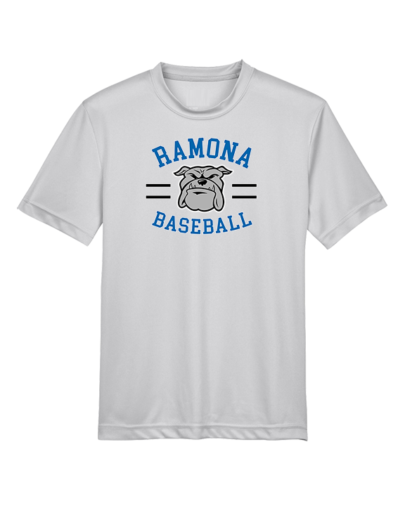 Ramona HS Baseball Curve - Youth Performance Shirt