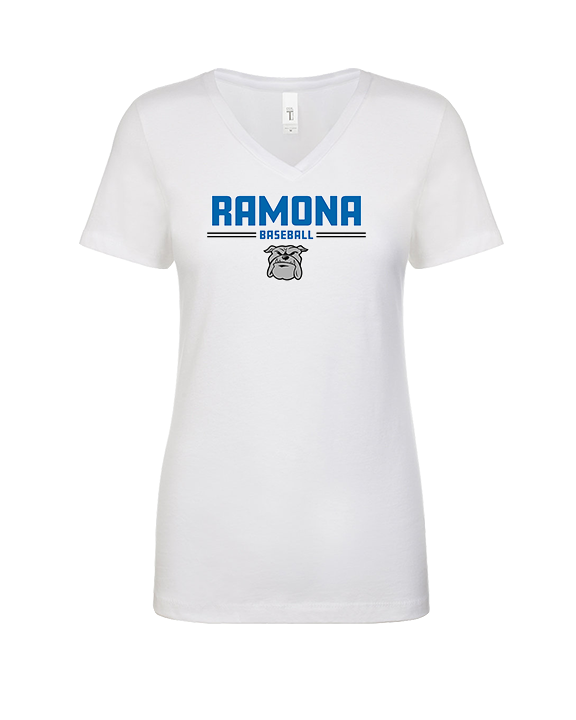 Ramona HS Baseball Keen - Womens Vneck