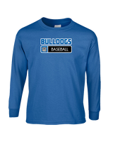 Ramona HS Baseball Pennant Bulldog Logo - Cotton Longsleeve