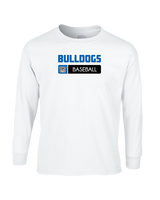 Ramona HS Baseball Pennant Bulldog Logo - Cotton Longsleeve