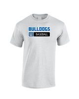 Ramona HS Baseball Pennant Bulldog Logo - Cotton T-Shirt