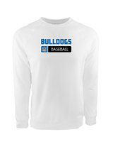 Ramona HS Baseball Pennant Bulldog Logo - Crewneck Sweatshirt