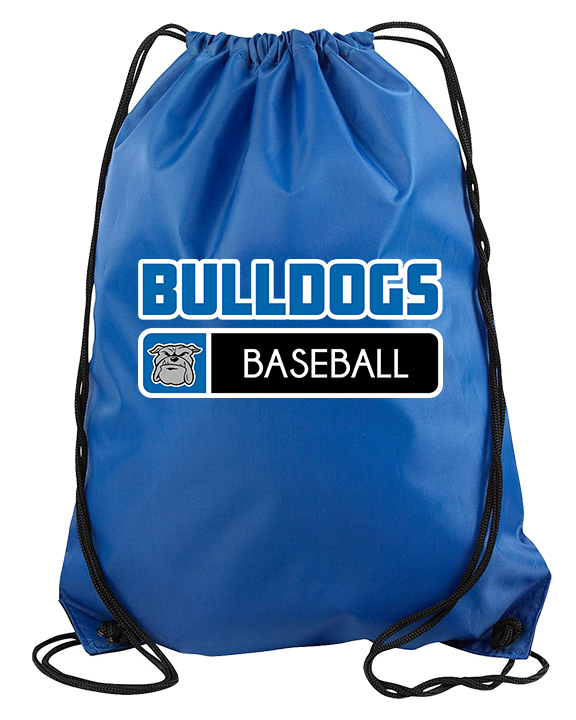 Ramona HS Baseball Pennant Bulldog Logo - Drawstring Bag