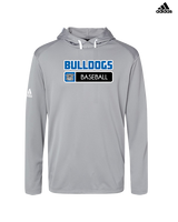 Ramona HS Baseball Pennant Bulldog Logo - Mens Adidas Hoodie