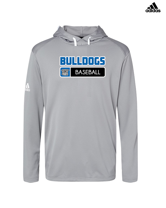 Ramona HS Baseball Pennant Bulldog Logo - Mens Adidas Hoodie