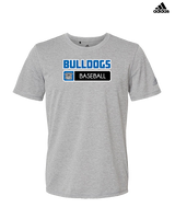 Ramona HS Baseball Pennant Bulldog Logo - Mens Adidas Performance Shirt