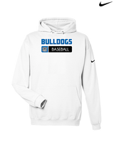 Ramona HS Baseball Pennant Bulldog Logo - Nike Club Fleece Hoodie
