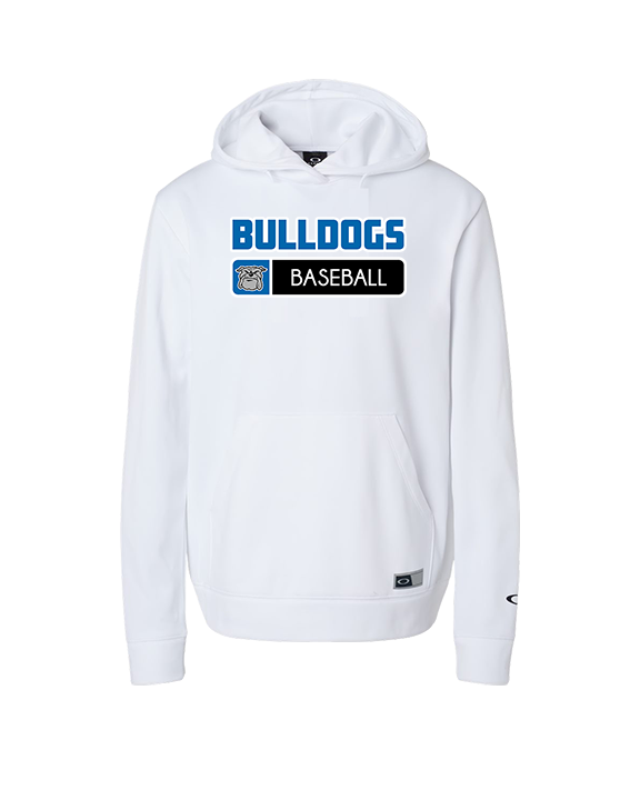 Ramona HS Baseball Pennant Bulldog Logo - Oakley Performance Hoodie