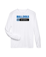 Ramona HS Baseball Pennant Bulldog Logo - Performance Longsleeve