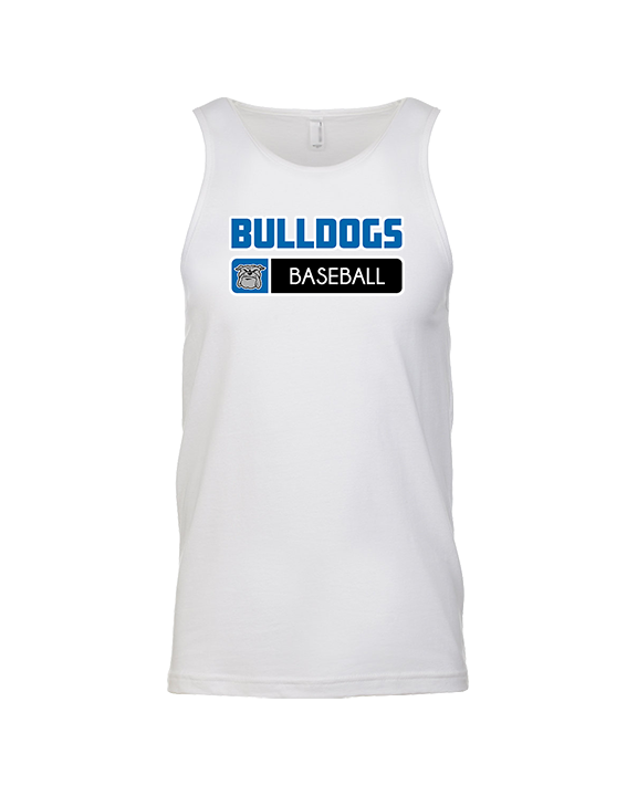 Ramona HS Baseball Pennant Bulldog Logo - Tank Top