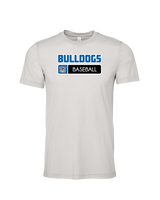 Ramona HS Baseball Pennant Bulldog Logo - Tri-Blend Shirt