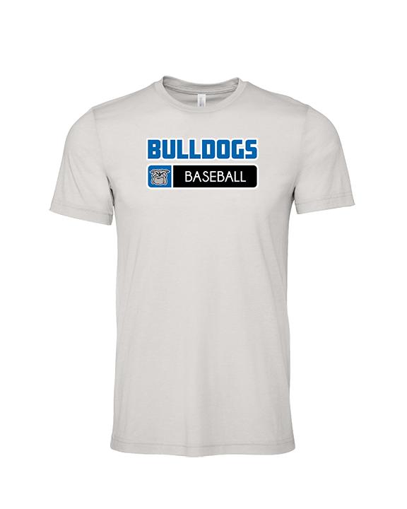 Ramona HS Baseball Pennant Bulldog Logo - Tri-Blend Shirt