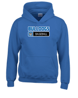 Ramona HS Baseball Pennant Bulldog Logo - Unisex Hoodie