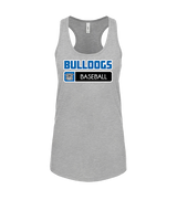 Ramona HS Baseball Pennant Bulldog Logo - Womens Tank Top