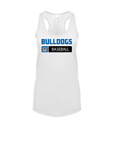 Ramona HS Baseball Pennant Bulldog Logo - Womens Tank Top