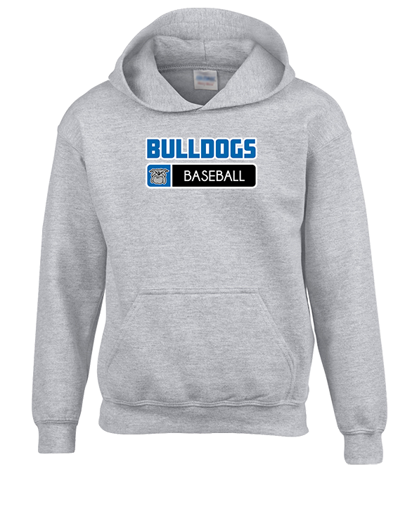 Ramona HS Baseball Pennant Bulldog Logo - Youth Hoodie