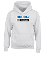 Ramona HS Baseball Pennant Bulldog Logo - Youth Hoodie