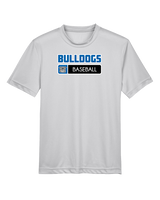 Ramona HS Baseball Pennant Bulldog Logo - Youth Performance Shirt