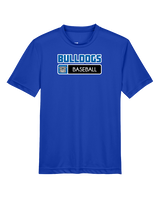 Ramona HS Baseball Pennant Bulldog Logo - Youth Performance Shirt