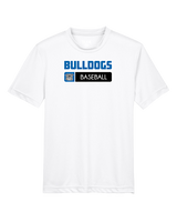 Ramona HS Baseball Pennant Bulldog Logo - Youth Performance Shirt
