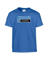 Ramona HS Baseball Pennant Bulldog Logo - Youth Shirt