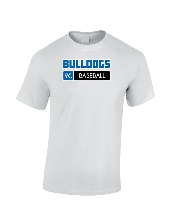 Ramona HS Baseball Pennant R Logo - Cotton T-Shirt