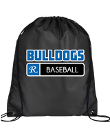 Ramona HS Baseball Pennant R Logo - Drawstring Bag