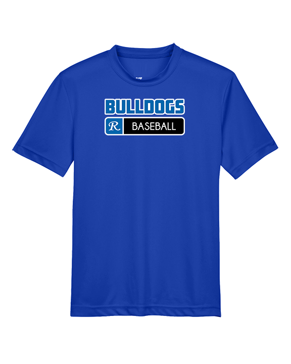 Ramona HS Baseball Pennant R Logo - Youth Performance Shirt