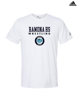Ramona HS Wrestling Block - Mens Adidas Performance Shirt