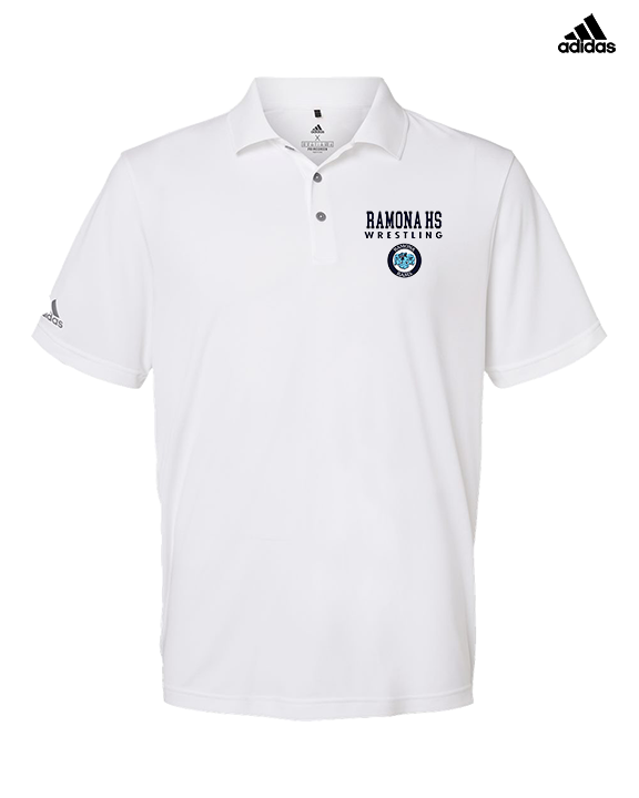 Ramona HS Wrestling Block - Mens Adidas Polo