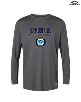 Ramona HS Wrestling Block - Mens Oakley Longsleeve