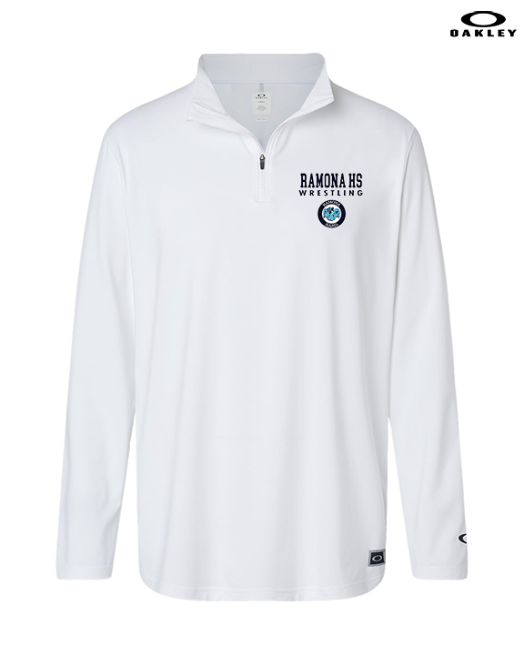 Ramona HS Wrestling Block - Mens Oakley Quarter Zip