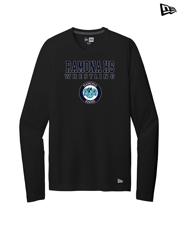 Ramona HS Wrestling Block - New Era Performance Long Sleeve