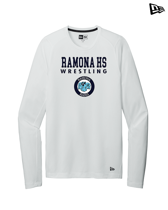 Ramona HS Wrestling Block - New Era Performance Long Sleeve