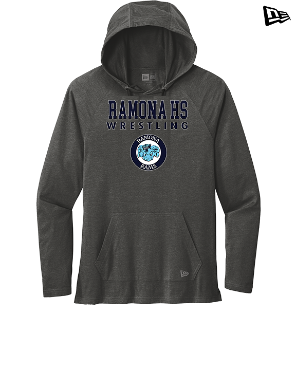 Ramona HS Wrestling Block - New Era Tri-Blend Hoodie