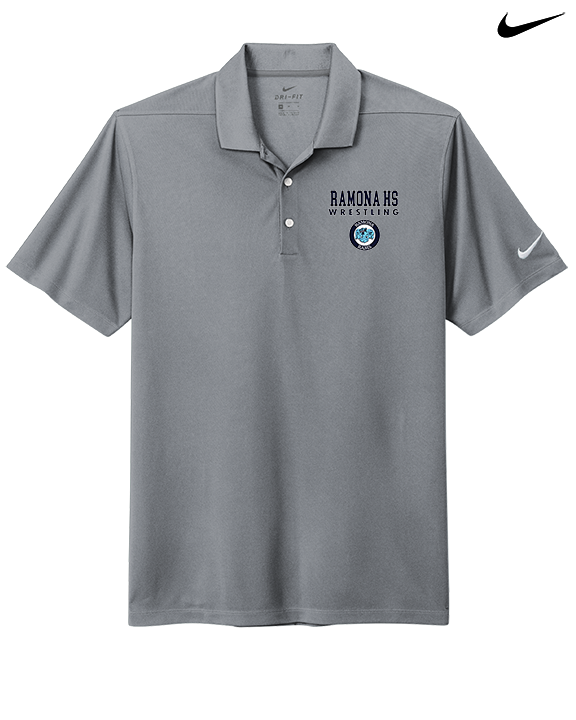 Ramona HS Wrestling Block - Nike Polo