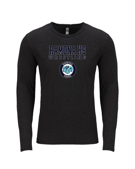 Ramona HS Wrestling Block - Tri-Blend Long Sleeve