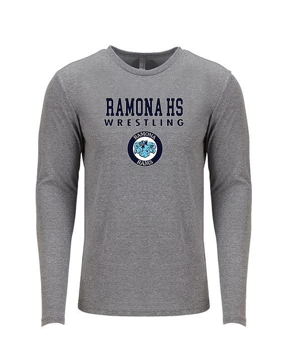 Ramona HS Wrestling Block - Tri-Blend Long Sleeve