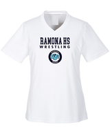 Ramona HS Wrestling Block - Womens Performance Shirt