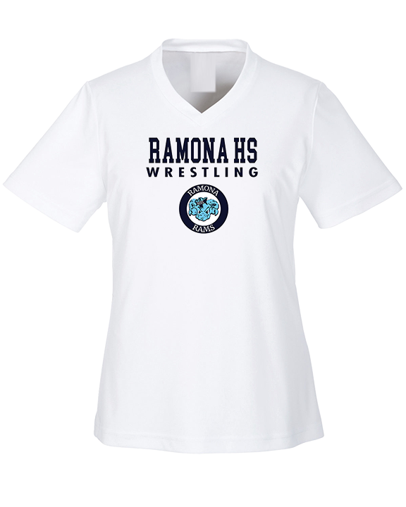 Ramona HS Wrestling Block - Womens Performance Shirt