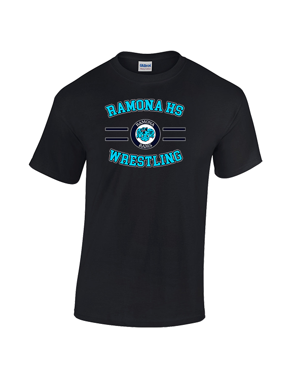 Ramona HS Wrestling Curve - Cotton T-Shirt