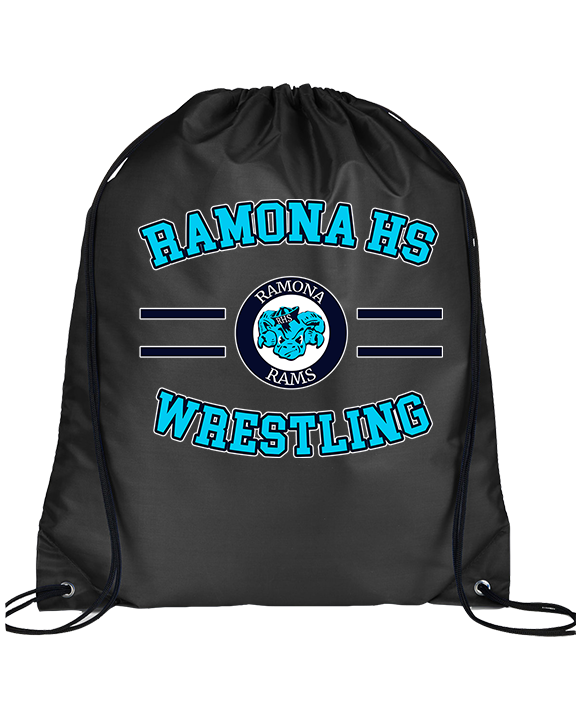 Ramona HS Wrestling Curve - Drawstring Bag