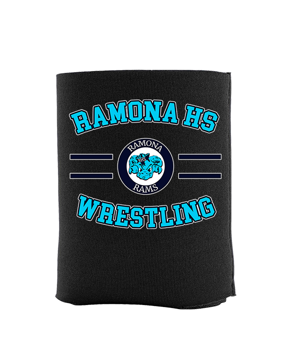 Ramona HS Wrestling Curve - Koozie