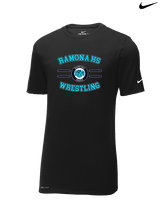 Ramona HS Wrestling Curve - Mens Nike Cotton Poly Tee