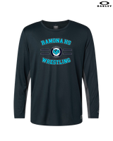 Ramona HS Wrestling Curve - Mens Oakley Longsleeve